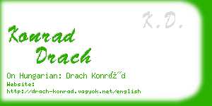 konrad drach business card